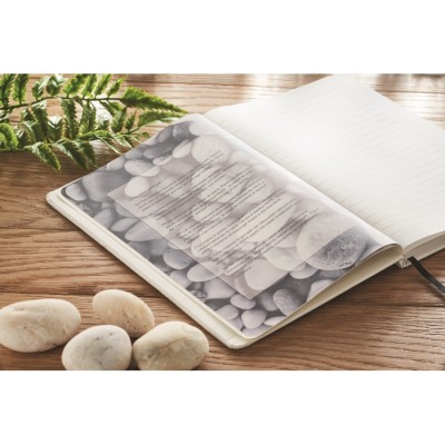 Libreta A5 cartón reciclado con hojas rayadas